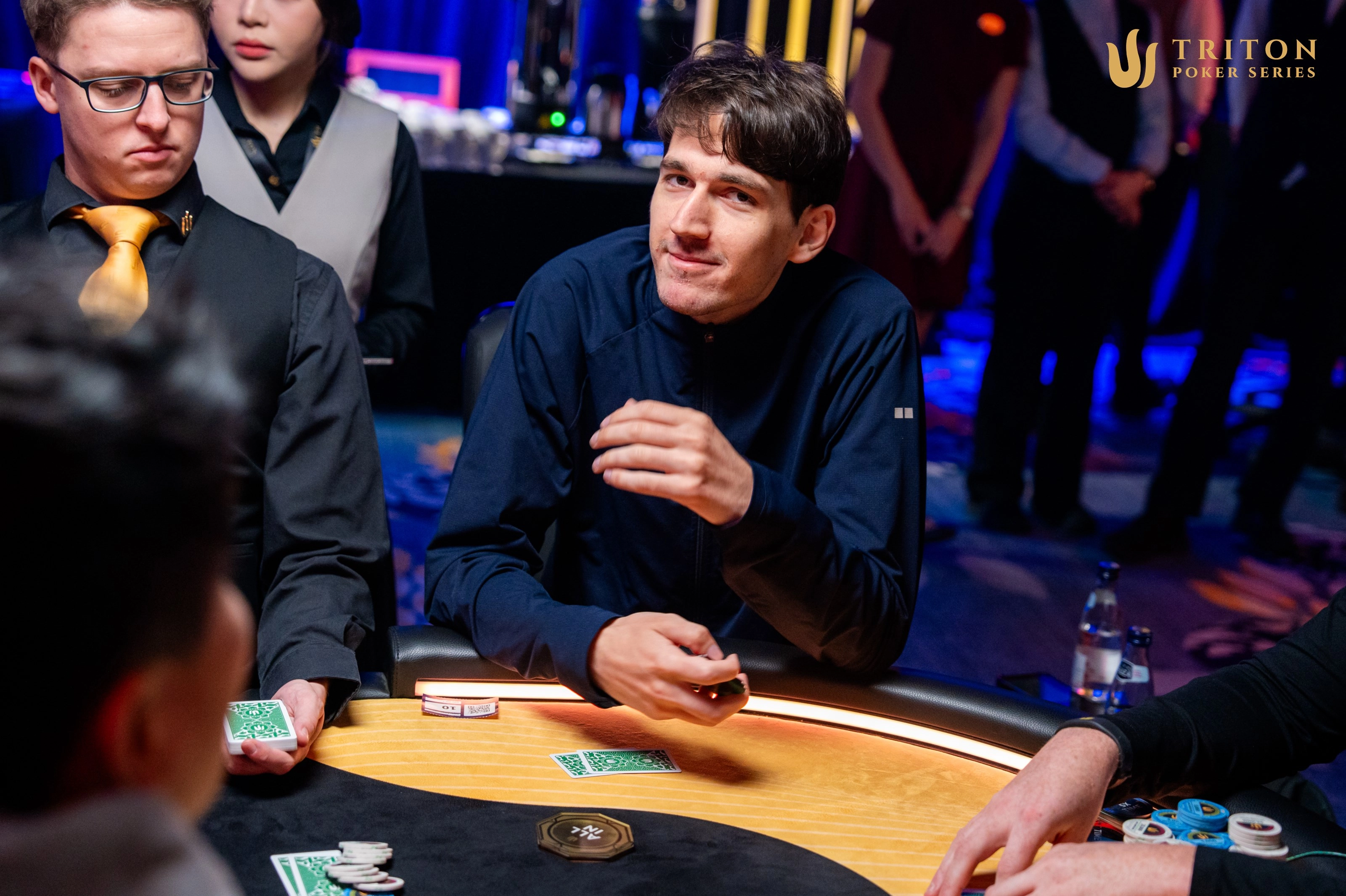 Dejan Kaladjurdjevic sees the last of his chips disappear