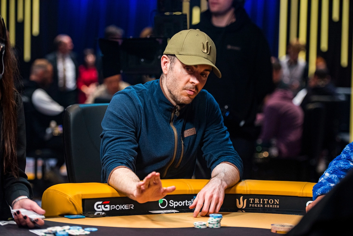 Elimination Ben Tollerene 2024 Triton SHRS Montenegro EV13 100K PLO Main Event Final Table Giron JG52247 1