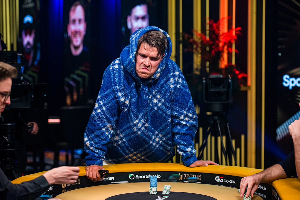 Elimination Eelis Parssinen 2024 Triton SHRS Montenegro EV13 100K PLO Main Event Final Table Giron JG52336 1