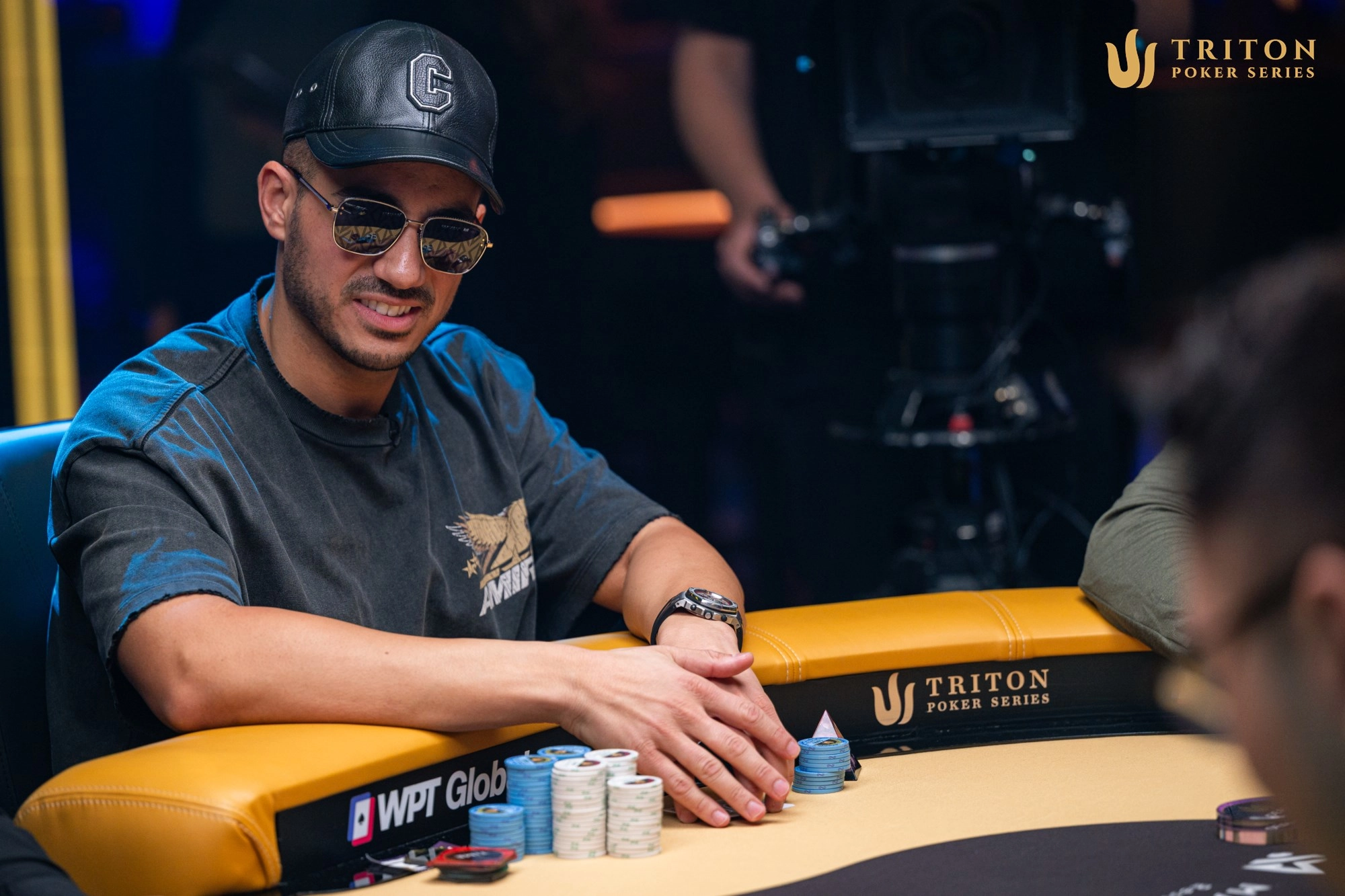 Jamil Wakil was first out from the seven-handed final