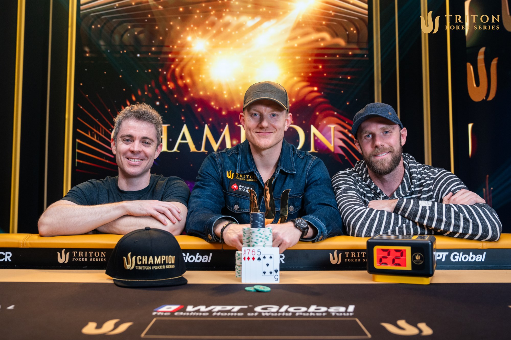 Jason Koon with friends Ben Tollerene and Seth Davies