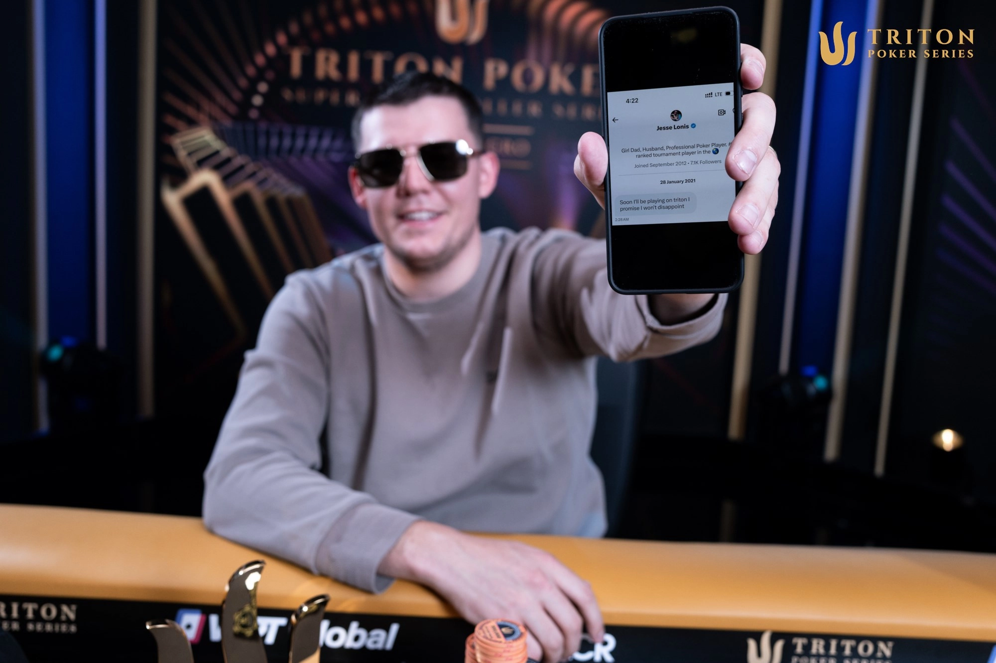 Jesse Lonis made good on his DM-ed promise