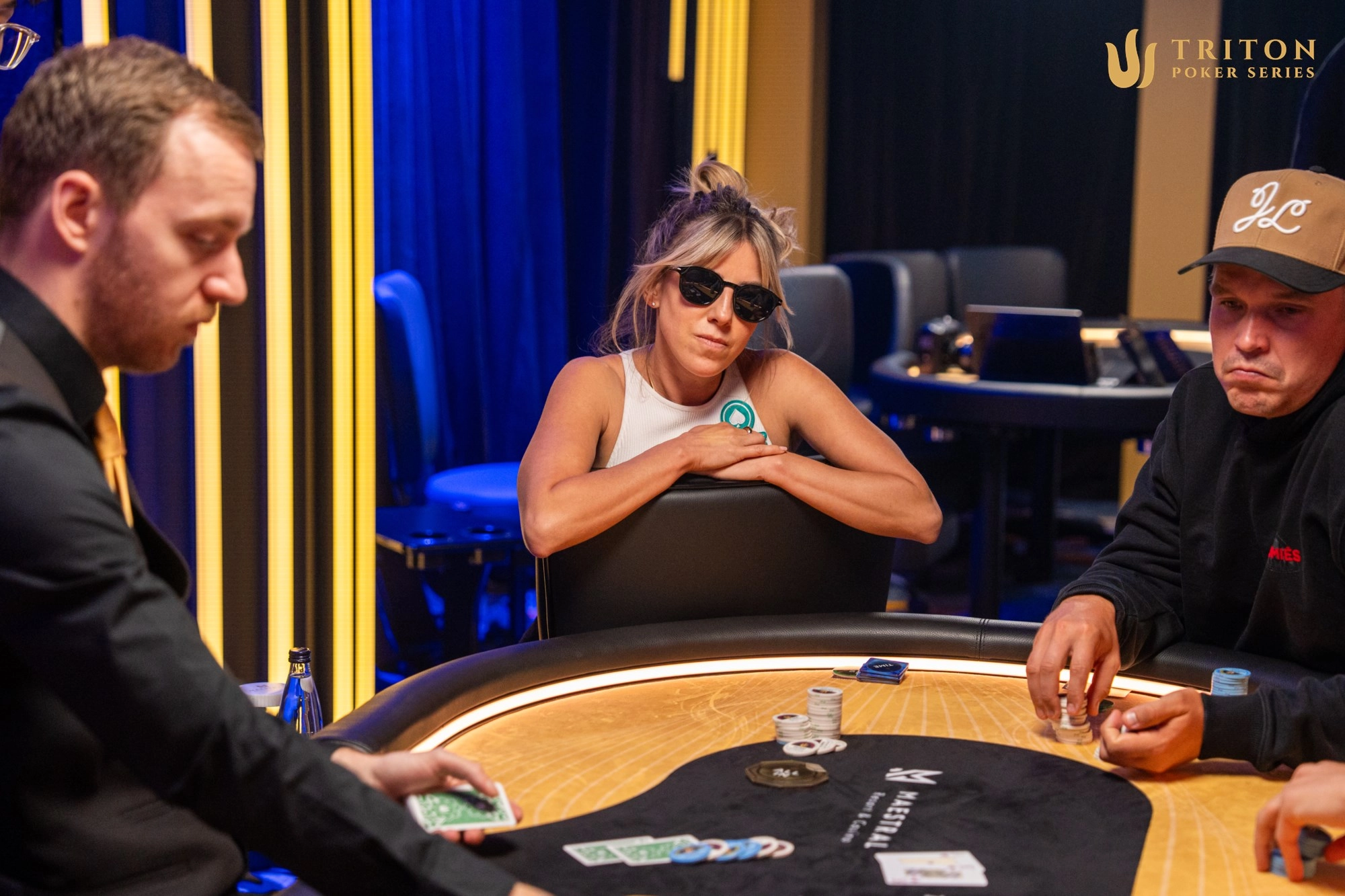 Kristen Foxen watches a gross runout to bust