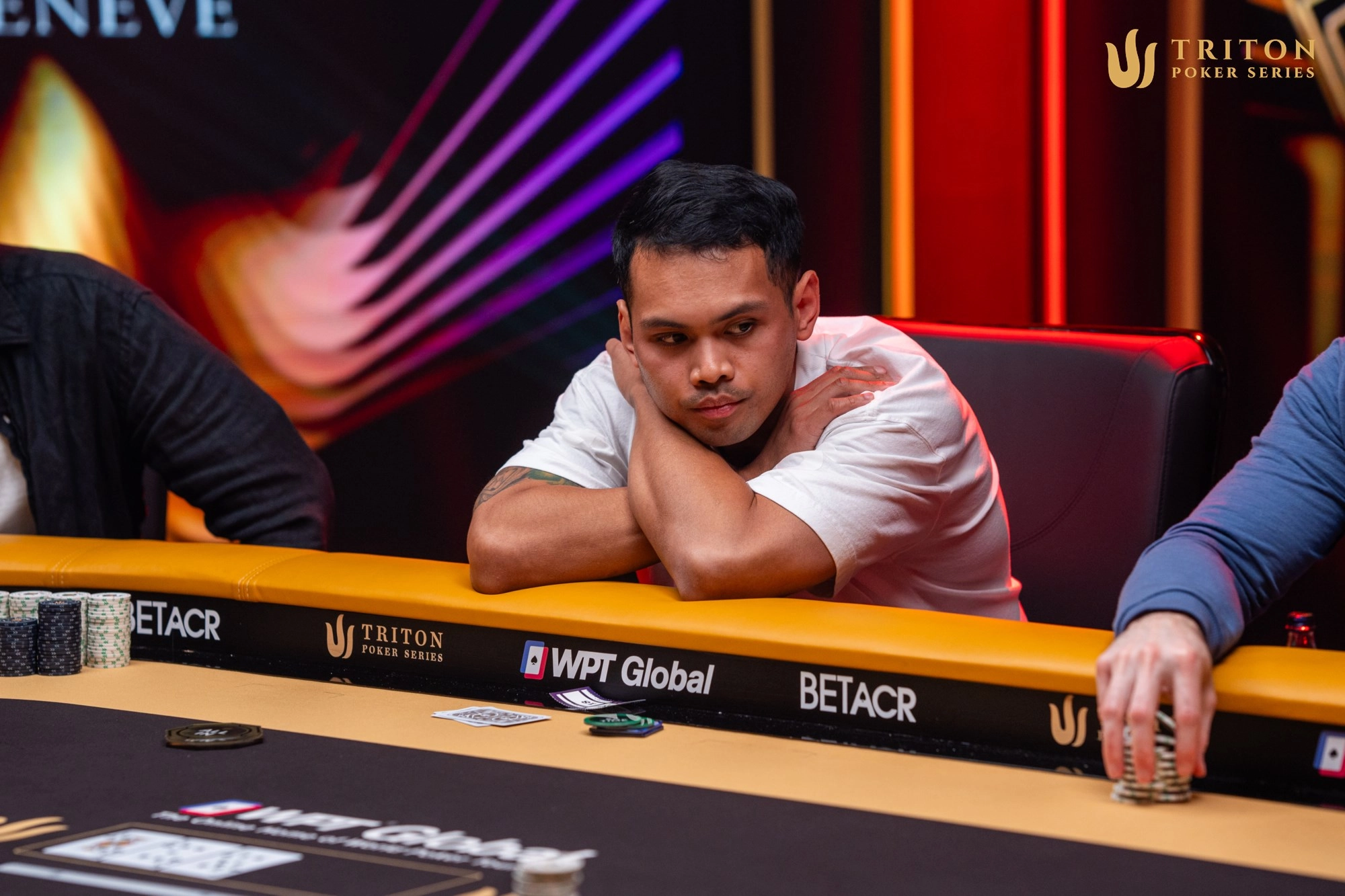 Sean Rafael with a telling absence of chips