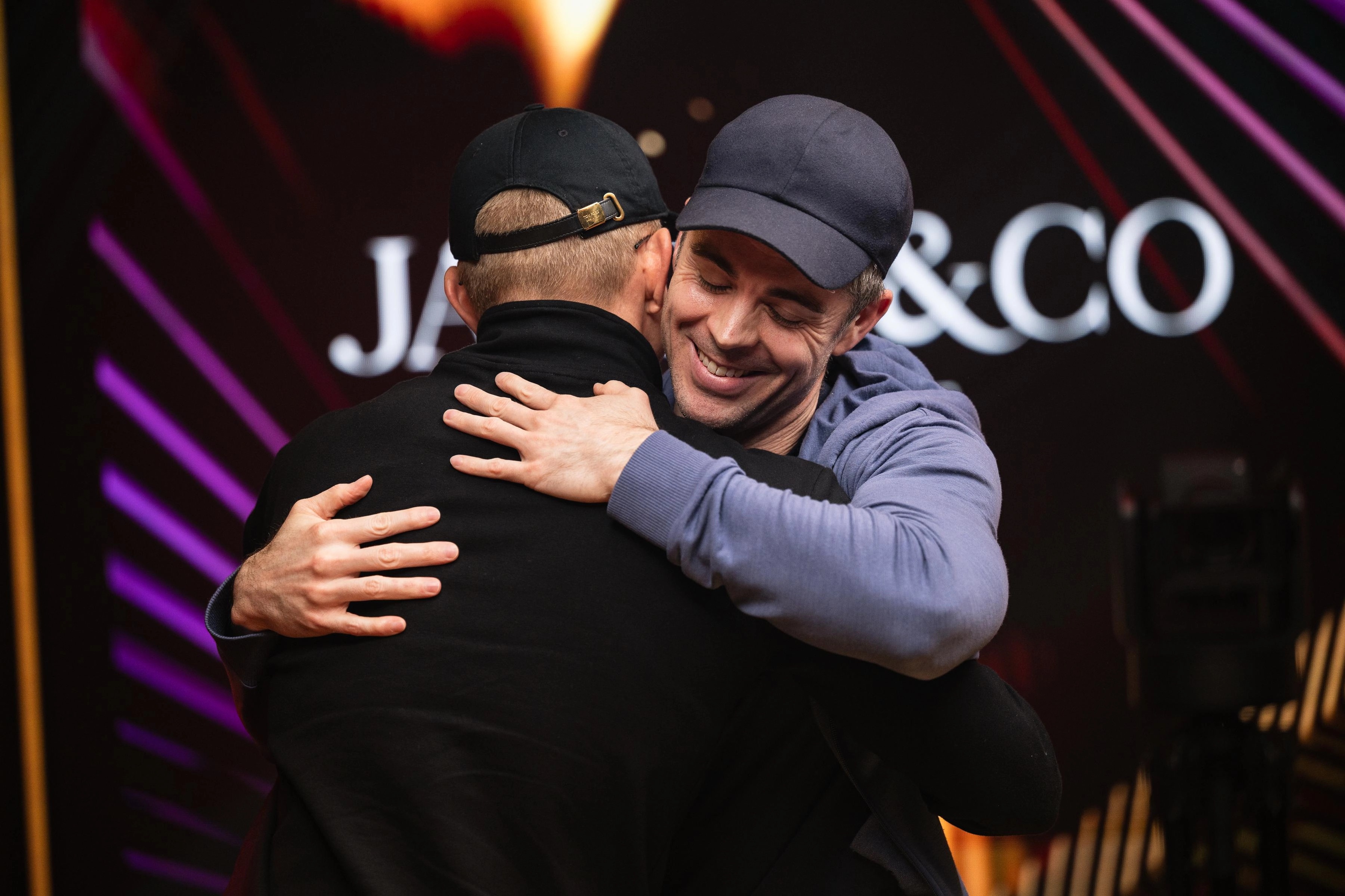 Ben Tollerene congratulates Jason Koon